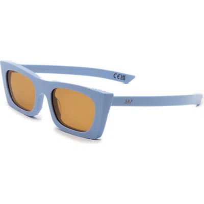 Super By Retrosuperfuture® 53mm Square Sunglasses In Blue/ Dark Grey
