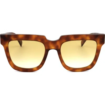 Super By Retrosuperfuture® 53mm Square Sunglasses In Havana/ Green