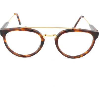 Super By Retrosuperfuture® 54mm Round Optical Glasses In Brown