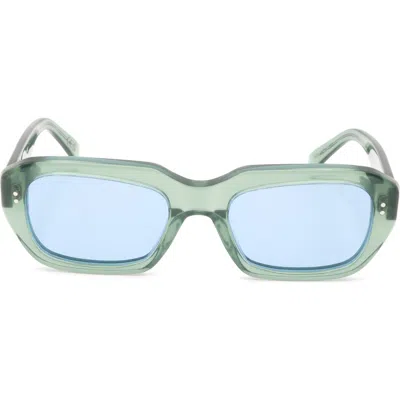 Super By Retrosuperfuture® 54mm Round Sunglasses In Green/ Green