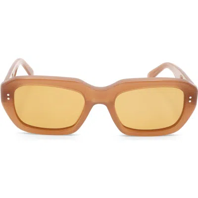 Super By Retrosuperfuture® 54mm Round Sunglasses In Orange/ Brown