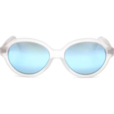 Super By Retrosuperfuture® 54mm Round Sunglasses In White