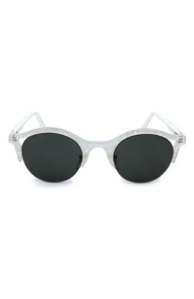 Super By Retrosuperfuture® 54mm Round Sunglasses In White