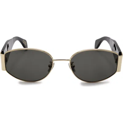 Super By Retrosuperfuture® 54mm Square Sunglasses In Black/ Dark Grey