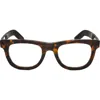 Super By Retrosuperfuture® 55mm Rectangular Reading Glasses In Tort