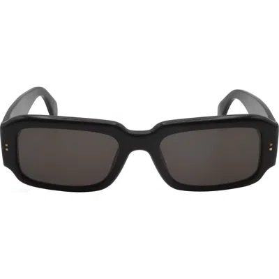 Super By Retrosuperfuture® 55mm Square Sunglasses In Black/ Dark Grey