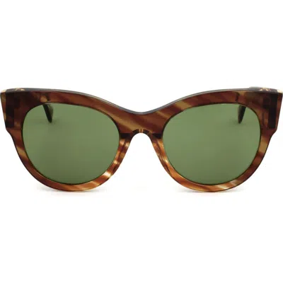 Super By Retrosuperfuture® 56mm Cat Eye Sunglasses In Brown