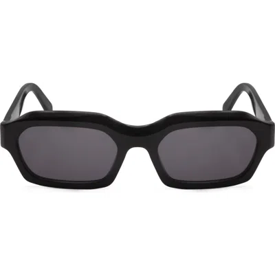 Super By Retrosuperfuture® 56mm Square Sunglasses In Black/ Dark Grey