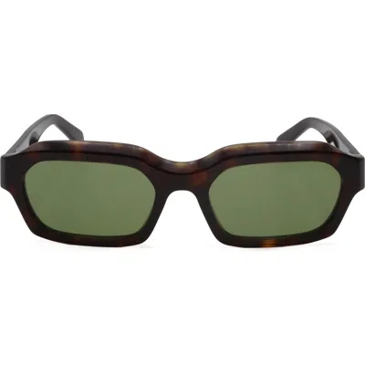 Super By Retrosuperfuture® 56mm Square Sunglasses In Black/ Green