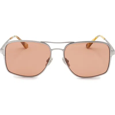 Super By Retrosuperfuture® 56mm Square Sunglasses In Red/ Dark Grey