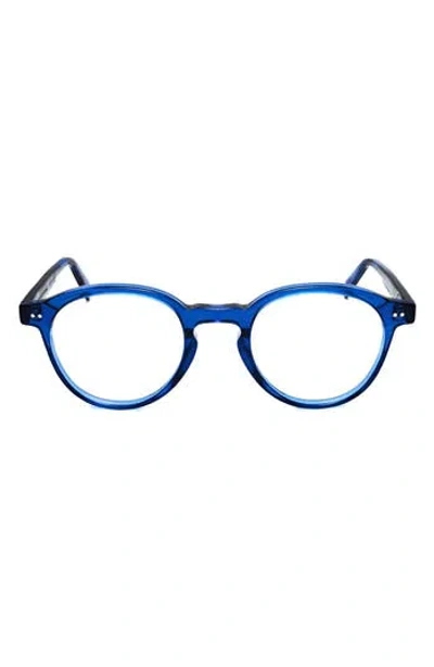 Super By Retrosuperfuture® 58mm Round Optical Glasses In Blue