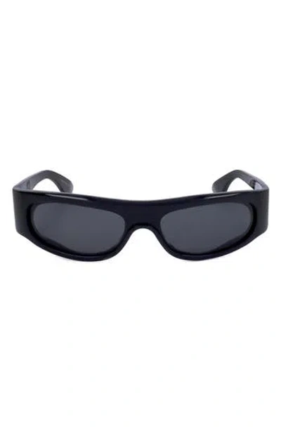 Super By Retrosuperfuture® 58mm Wrap Square Sunglasses In Black