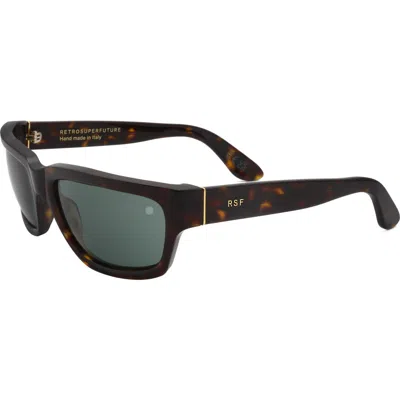 Super By Retrosuperfuture® 60mm Square Sunglasses In Black/ Green