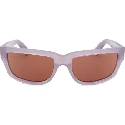 Super By Retrosuperfuture® 60mm Square Sunglasses In Purple/ Dark Grey