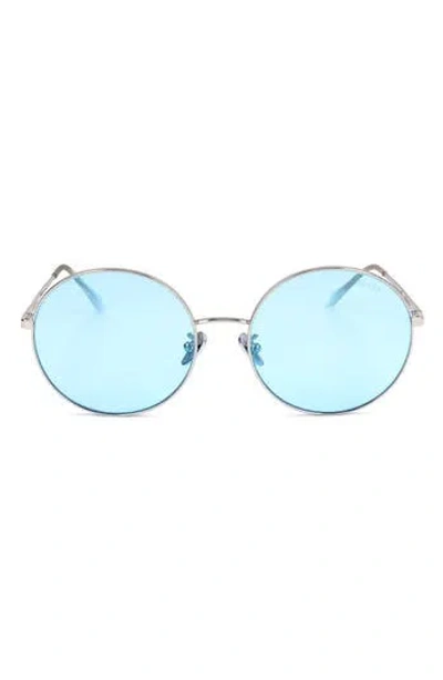 Super By Retrosuperfuture® 62mm Round Sunglasses In Silver