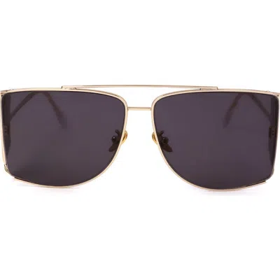 Super By Retrosuperfuture® 63mm Butterfly Sunglasses In Gold