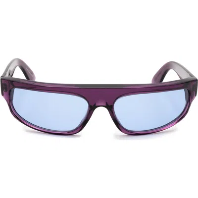 Super By Retrosuperfuture® 63mm Oversize Square Sunglasses In Violet/ Dark Grey