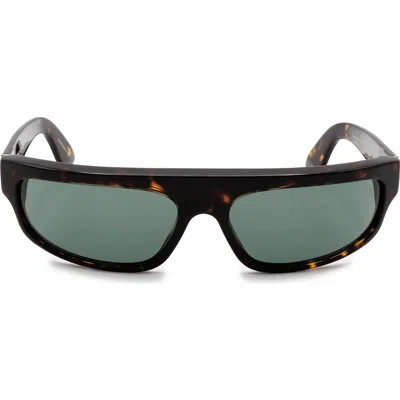 Super By Retrosuperfuture® 63mm Square Sunglasses In Havana/ Green