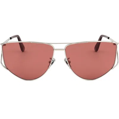 Super By Retrosuperfuture® 64mm Cat Eye Sunglasses In Silver