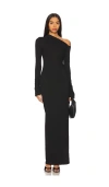 Super Down Advice Maxi Dress In 블랙