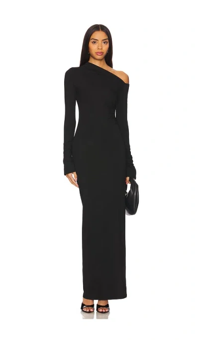 Super Down Advice Maxi Dress In 블랙