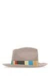Super Duper Hats Dove Grey Felt Bouganville Hat In Polvere