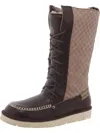 Super Lamb Altai Womens Suede Cold Weather Winter & Snow Boots In Black