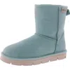 Super Lamb Argali 7.5 Womens Leather Pull On Winter & Snow Boots In Blue