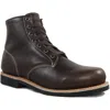 Super Lamb Gobi Desert Mens Leather Steel Toe Ankle Boots In Pink