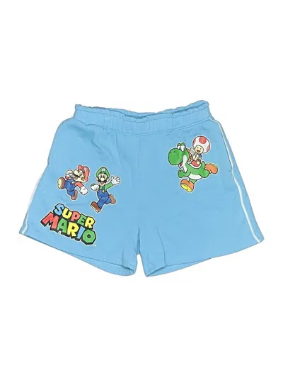 Pre-owned Super Mario Kids' Athletic Shorts In Blue