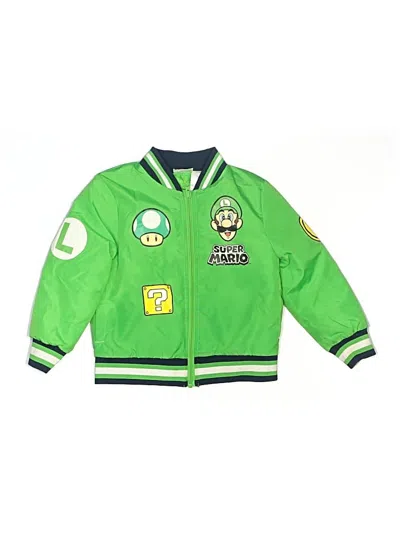 Pre-owned Super Mario Kids' Jacket In Green