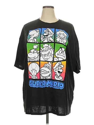 Pre-owned Super Mario Short Sleeve T-shirt In Black