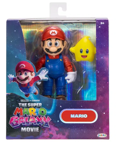 Super Mario The  Galaxy Movie Mario 5" Action Figure Set In Multi