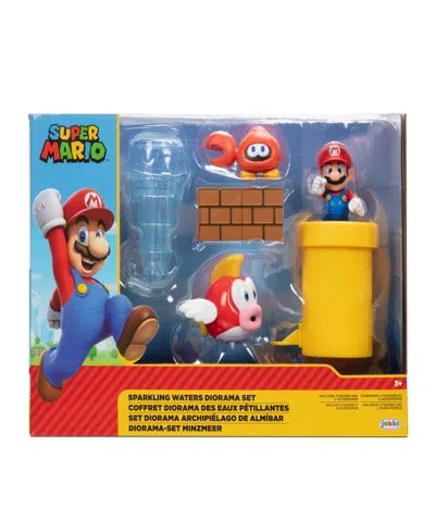 Super Mario World Of Nintendo Sparkling Waters 2.5-inch Diorama Set In ...