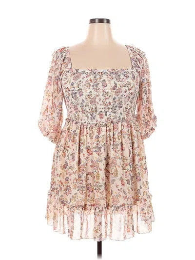 Pre-owned Super Natural By Secret Mission Casual Dress In Pink