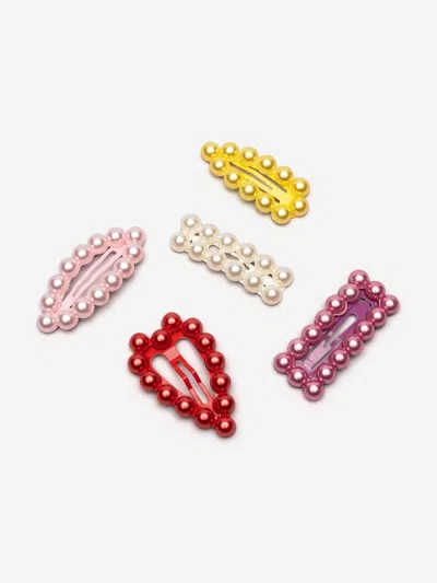 Super Smalls Kids'  Girls Chit Chat Pearl Snap Clips In Multicoloured