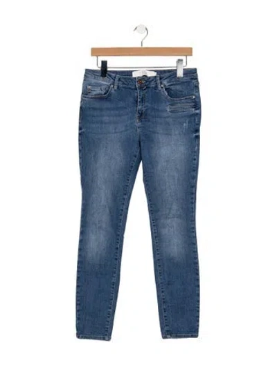 Pre-owned Super Yaya Mid-rise Skinny Leg Jeans In Blue