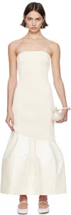 Super Yaya Ssense Exclusive Bridal Capsule Maman Maxi Dress In Ivory