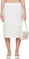 Super Yaya Ssense Exclusive Bridal Capsule Nadine Miniskirt In Off White