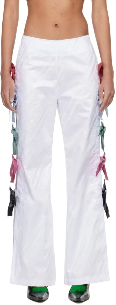 Super Yaya White Sofia Trousers In White/multi