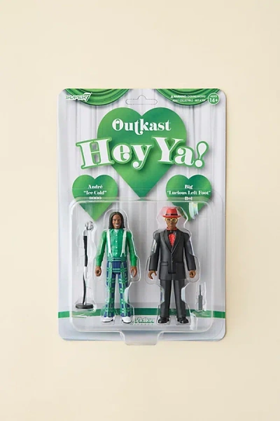 Super7 Outkast (hey Ya!) Reaction Figure Set In Green At Urban Outfitters