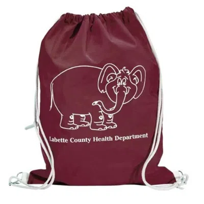 Superbagline Qsb30 Burgundy Heavyweight Polyester Coated Waterproof Backpack - Pack Of 25