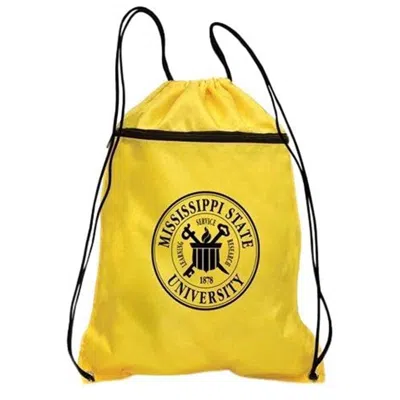 Superbagline Qsb53 Yellow Polyester Backpack - Pack Of 25 In Black