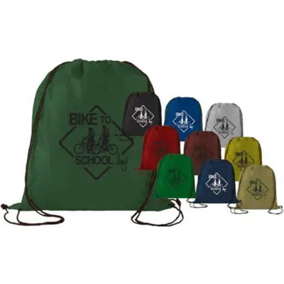 Superbagline Qsb69 Tan Drawstring Backpack - Pack Of 50 In Multi