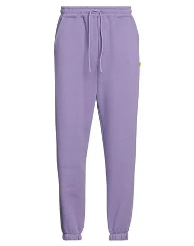 Superculture Clothing Man Pants Lilac Size S Cotton, Polyester In Purple