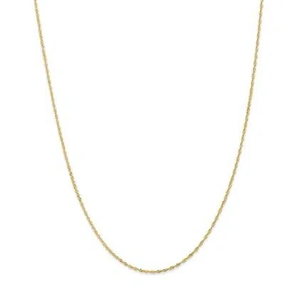Pre-owned Superdealsforeverything 18k 18 Inch 1.1mm Singapore With Spring Ring Clasp Chain; 18 Inch; Lobster Clasp In Yellow