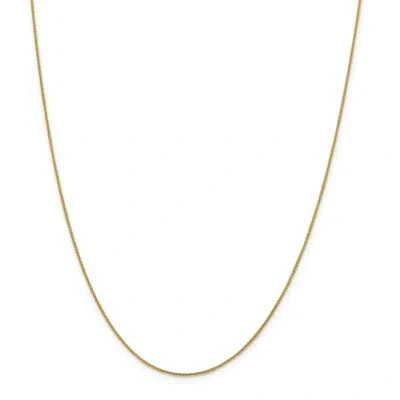 Pre-owned Superdealsforeverything 18k Leslie's 1.00mm Diamond Cut Spiga Chain; 16 Inch; Lobster Clasp In Yellow