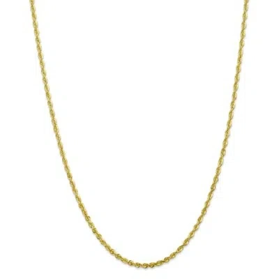 Pre-owned Superdealsforeverything Leslie's Real 10kt Yellow Gold 2.8mm Diamond-cut Lightweight Rope Chain; 18 Inch