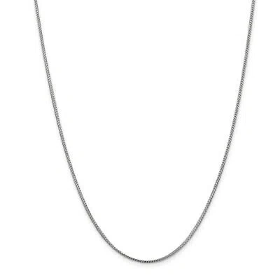 Pre-owned Superdealsforeverything Leslie's Real 14kt White Gold 1.1 Mm Franco Chain; 20 Inch; Lobster Clasp
