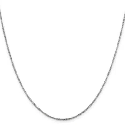 Pre-owned Superdealsforeverything Leslie's Real 14kt White Gold 1.4 Mm Diamond Cut Open Franco Chain; 24 Inch